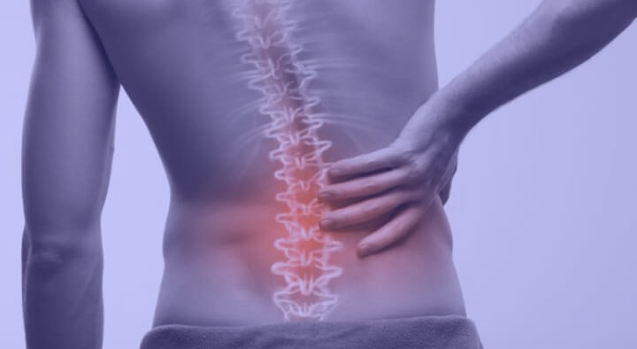 Man with back pain